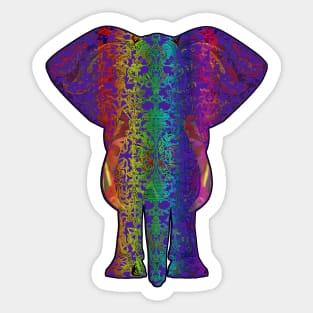 Rainbow Purple Ganesha Sticker